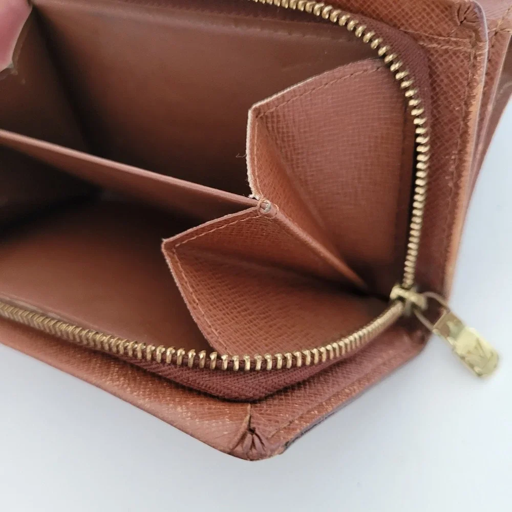 Louis Vuitton Monogram Canvas Portefeuille Tresor Wallet Brown CA0050